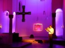 " ... dass Musik nicht nur Klang ist": Markus Stockhausen & Rolf Zavelberg., Licht & Ton | © Aktivraum (Fotograf: Gordon Axmann)