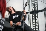 Auch schütteres Haar darf noch fliegen., Dismember auf dem Summer Breeze 2008 | © laut.de (Fotograf: Thomas Kohl)