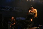 Bei den Schweden macht nicht erst der Letzte das Licht aus ..., Dark Tranquillity auf dem Summer Breeze 2010 | © laut.de (Fotograf: Thomas Kohl)