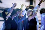 Die Kandidaten treten zum Länderduell an - ein englischer und ein deutscher Song musste es diesmal sein., Mottoshow "Deutschland gegen England", 2011 | © laut.de (Fotograf: Peter Wafzig)