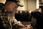 Seasick Steve und seine Gitarren in Zürich., Zürich 2013 | © laut.de (Fotograf: Björn Jansen)