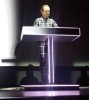 Kraftwerk zu Gast in Mies Van der Rohes Glaskasterl., Neue Nationalgalerie Berlin, 2015 | © laut.de (Fotograf: Alexander Cordas)