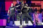 So fängt 2017 schon mal gut an: Smudo, Deejot Hausmarke, Thomas D und And.Ypsilon live., Köln, Lanxess Arena, 2017 | © laut.de (Fotograf: Rainer Keuenhof)