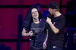 So fängt 2017 schon mal gut an: Smudo, Deejot Hausmarke, Thomas D und And.Ypsilon live., Köln, Lanxess Arena, 2017 | © laut.de (Fotograf: Rainer Keuenhof)