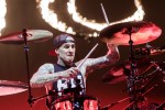 Travis Barker, Mark Hoppus und Matt Skiba im Ruhrgebiet., Oberhausen, König-Pilsener-Arena, 2017 | © laut.de (Fotograf: Rainer Keuenhof)