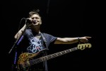 Travis Barker, Mark Hoppus und Matt Skiba im Ruhrgebiet., Oberhausen, König-Pilsener-Arena, 2017 | © laut.de (Fotograf: Rainer Keuenhof)