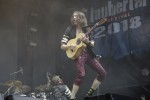 Starke Böen zu Beginn, dann kamen Kraftklub, In Flames, Feine Sahne Fischfilet, Beatsteaks, Marteria, Casper u.v.a. auf die Eiswiese., Taubertal Festival, Rothenburg o.d.T., 2018 | © laut.de (Fotograf: Rinko Heidrich)