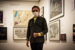 Jean-Michel Jarre bei der Ausstellungseröffnung im Berliner Museum für Architekturzeichnung., Mark Fisher: Gezeichnete Show | © Manuel Berger (Fotograf: Manuel Berger)