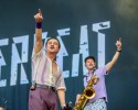 Im idyllischen 'Zaubertal' feiern Tausende Fans mit Peter Fox, Marteria, Bilderbuch, Broilers, Donots, Provinz u.v.a., Taubertal Festival, 2023 | © laut.de (Fotograf: Désirée Pezzetta)