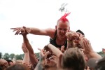 Der Festivaltsonntag ließ die Fans noch einmal ausrasten: Bring Me The Horizon, Deichkind, Feine Sahne Fischfielt, Sum 41, The Offspring u.a., Hurricane, 2024 | © laut.de (Fotograf: Björn Buddenbohm)