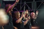 Regen und Kälte zum Festivalstart - aber alle sind parat: Wackööön!, Wacken, 2025 | © laut.de (Fotograf: Désirée Pezzetta)