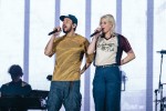 Spagat zwischen Vergangenheit und Gegenwart: Mike Shinoda, Emily Armstrong und Band., Rock im Park, 2026 | © laut.de (Fotograf: Désirée Pezzetta)