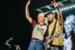 Spagat zwischen Vergangenheit und Gegenwart: Mike Shinoda, Emily Armstrong und Band., Rock im Park, 2026 | © laut.de (Fotograf: Désirée Pezzetta)