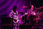Supergroup at work: die Ex-King Crimson-Mitglieder Adrian Belew und Tony Levin bringen in Koop mit Gitarrengott Steve Vai und Tool-Drummer Danny Carey., Berlin, Uber Eats Music Hall, 2026 | © laut.de (Fotograf: Rainer Keuenhof)