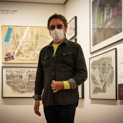 Jean-Michel Jarre im Museum.