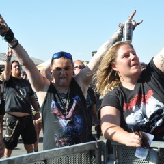 Der Sänger von "Rotting Demise" im Publikum.