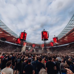 Im Olympiastadion.